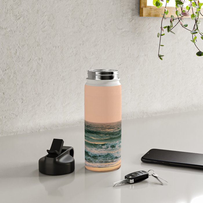 Pink Skies Ocean Vibes Water Bottle Gallery Image 4