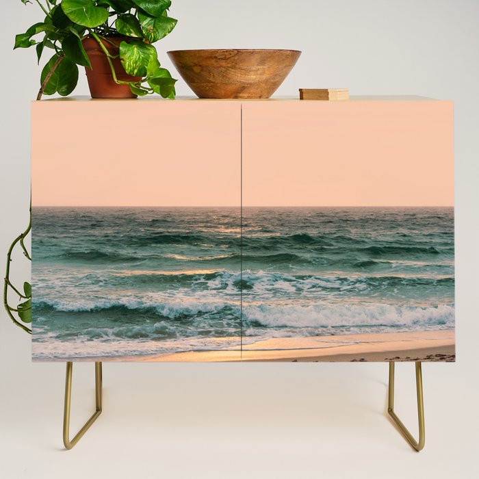 Pink Skies Ocean Vibes Credenza Gallery Image 1