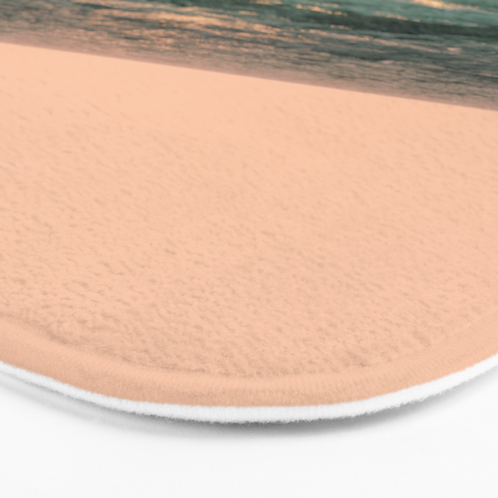 Pink Skies Ocean Vibes Bath Mat Gallery Image 3
