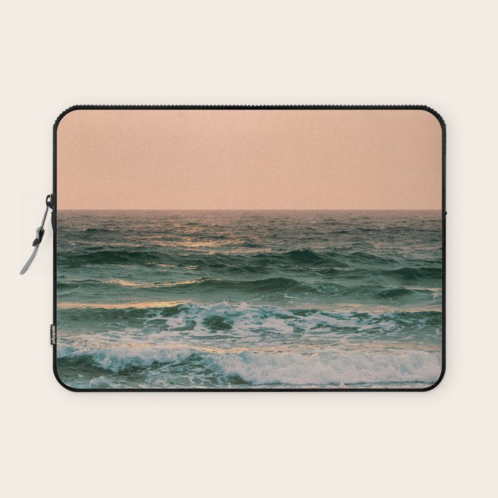 Pink Skies Ocean Vibes Laptop Sleeve Gallery Image 1