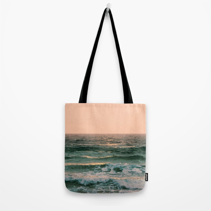 Pink Skies Ocean Vibes Tote Bag Gallery Image 2
