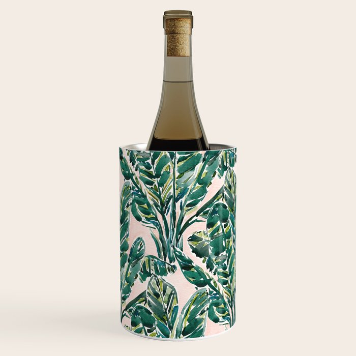 BIG FEELINGS Banana Leaf Tropical Wine Chiller Gallery Image 3