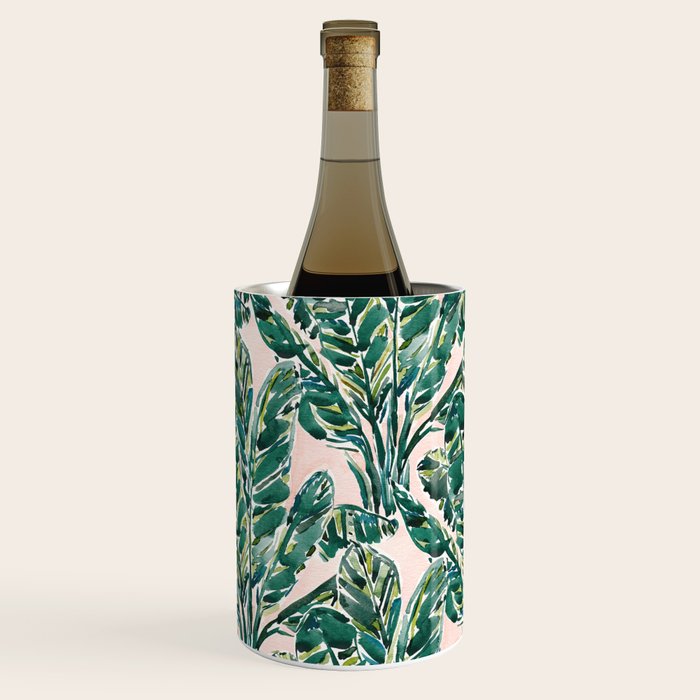 BIG FEELINGS Banana Leaf Tropical Wine Chiller Gallery Image 2