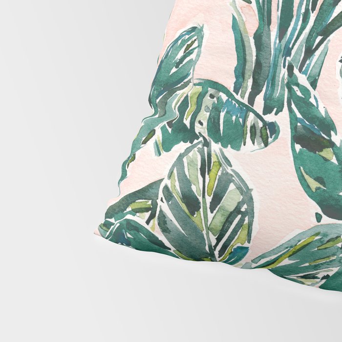 BIG FEELINGS Banana Leaf Tropical Pillow Sham Gallery Image 4