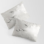 minimal collage /silence Pillow Sham Gallery Image 3