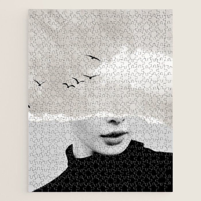 minimal collage /silence Jigsaw Puzzle Gallery Image 1