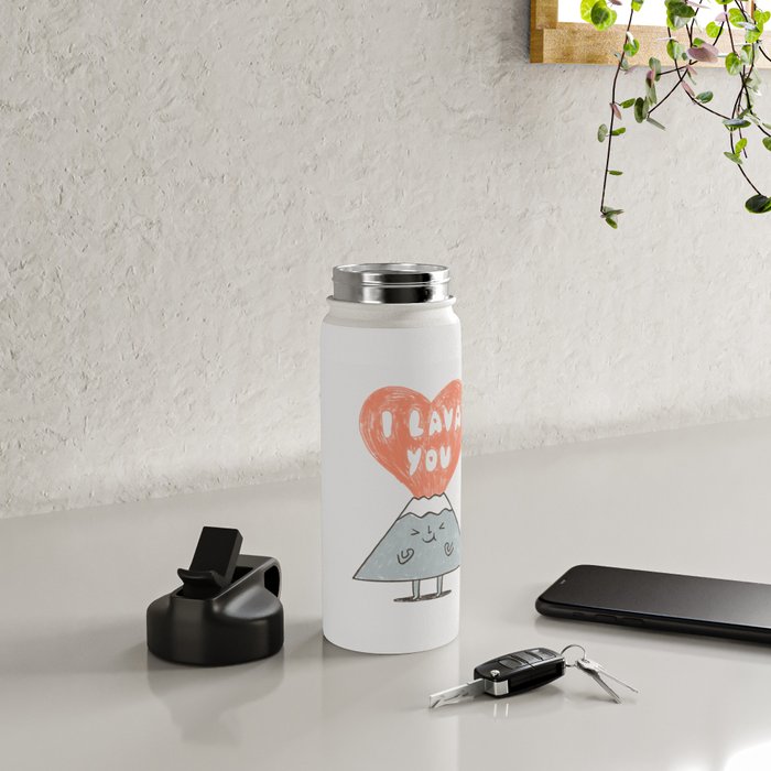I Lava You 2 Water Bottle Gallery Image 4