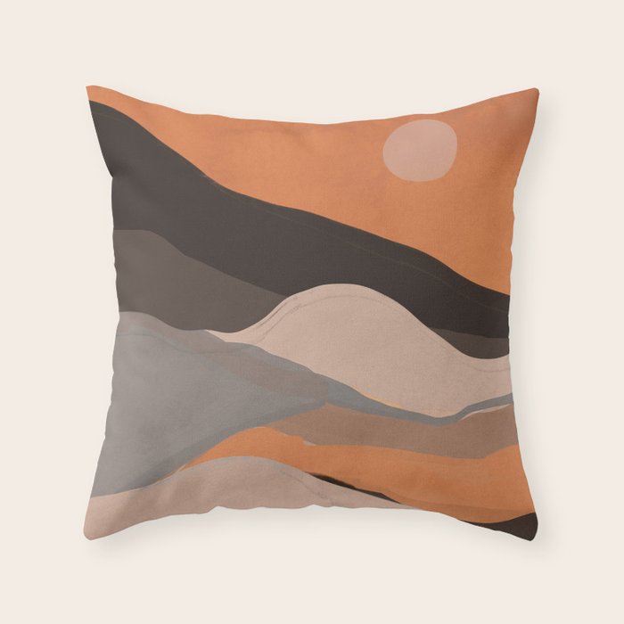 Abstract Art Landscape 69 Throw Pillow Gallery Image 1