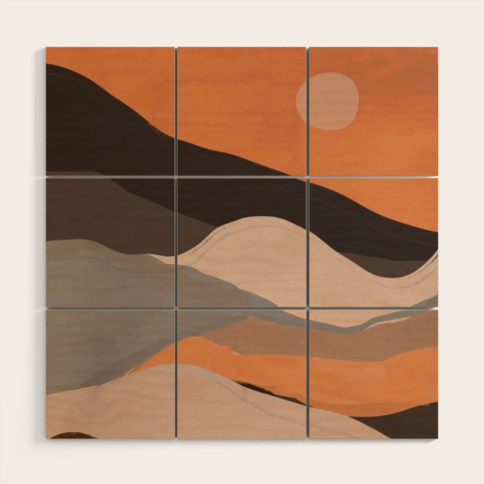 Abstract Art Landscape 69 Wood Wall Art Gallery Image 1