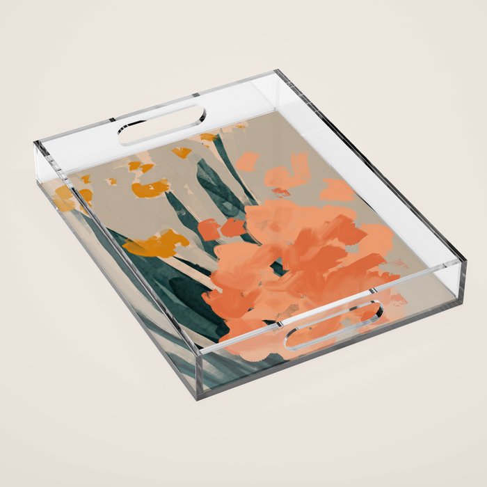 Bouquet Of Summer Citrus Acrylic Tray Gallery Image 1