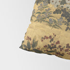 Red White Chrysanthemums Vintage Floral Japanese Gold Leaf Screen Pillow Sham Gallery Image 4