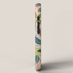 Wander, Floral Colorful Summer Modern Bohemian Illustration, Nature Blush Botanical Tropical Garden iPhone Case Gallery Image 2