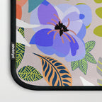 Wander, Floral Colorful Summer Modern Bohemian Illustration, Nature Blush Botanical Tropical Garden Laptop Sleeve Gallery Image 3