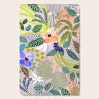 Wander, Floral Colorful Summer Modern Bohemian Illustration, Nature Blush Botanical Tropical Garden Cutting Board Gallery Image 1