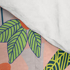 Wander, Floral Colorful Summer Modern Bohemian Illustration, Nature Blush Botanical Tropical Garden Comforter Gallery Image 4