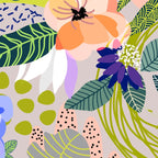 Wander, Floral Colorful Summer Modern Bohemian Illustration, Nature Blush Botanical Tropical Garden Coffee Mug Gallery Image 2