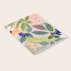 Wander, Floral Colorful Summer Modern Bohemian Illustration, Nature Blush Botanical Tropical Garden Notebook Gallery Image 2