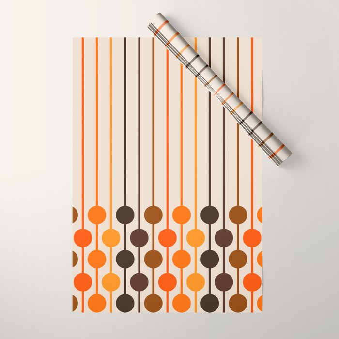 Golden Sixlet Wrapping Paper Gallery Image 1