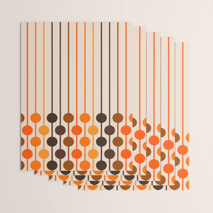 Golden Sixlet Wrapping Paper Gallery Image 3