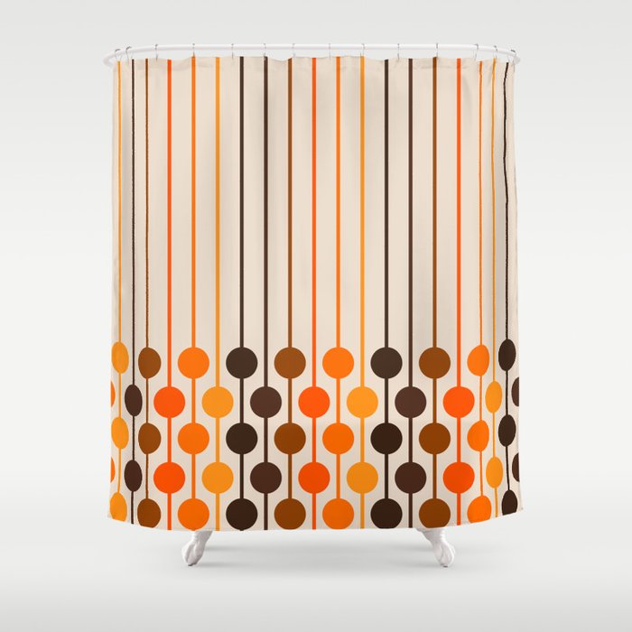 Golden Sixlet Shower Curtain Gallery Image 1