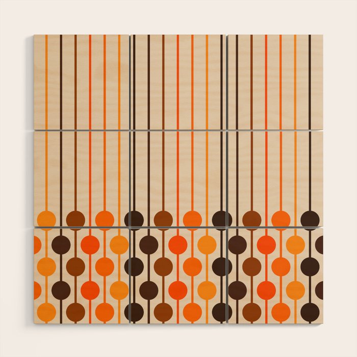 Golden Sixlet Wood Wall Art Gallery Image 1