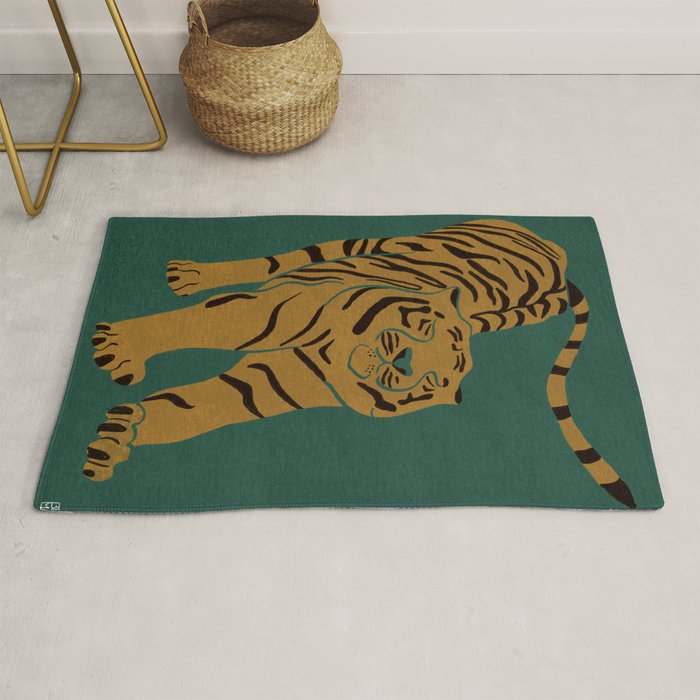 Tiger Doesn't Lose Sleep Rug