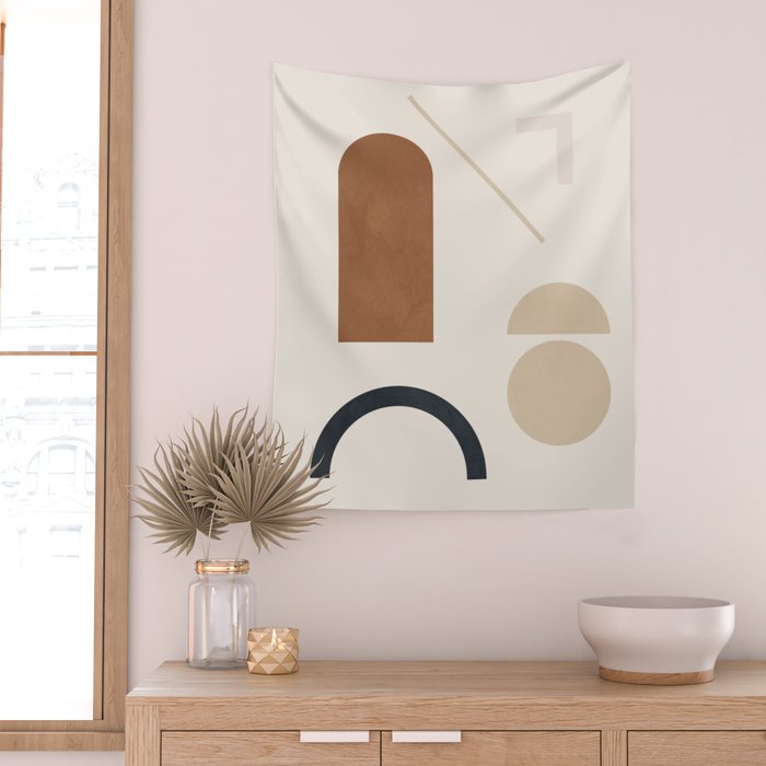 Geometric Modern Art 32 Wall Tapestry Gallery Image 2