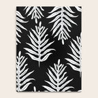Modern Tropical Lau'ae -Monarch Fern Pattern on Black Notebook Gallery Image 4