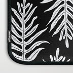 Modern Tropical Lau'ae -Monarch Fern Pattern on Black Laptop Sleeve Gallery Image 3