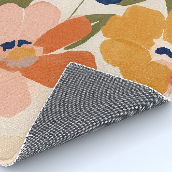 Soft Abstract Floral Garden II Rug Gallery Image 4