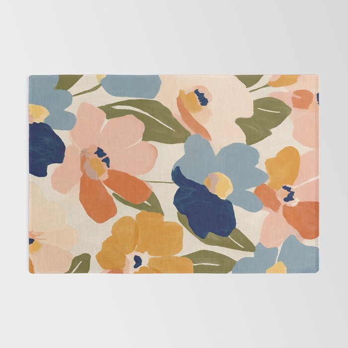 Soft Abstract Floral Garden II Rug Gallery Image 2