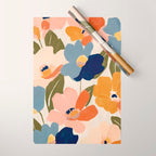 Soft Abstract Floral Garden II Wrapping Paper Gallery Image 1