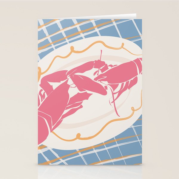 Lobster Picnic Stationery Card Gallery Image 2