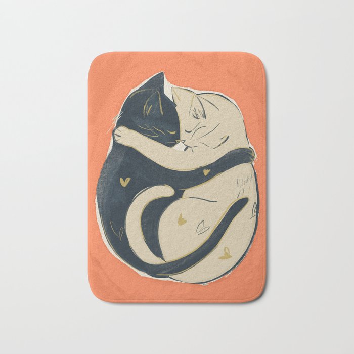Cats In Love 5 Bath Mat Gallery Image 1