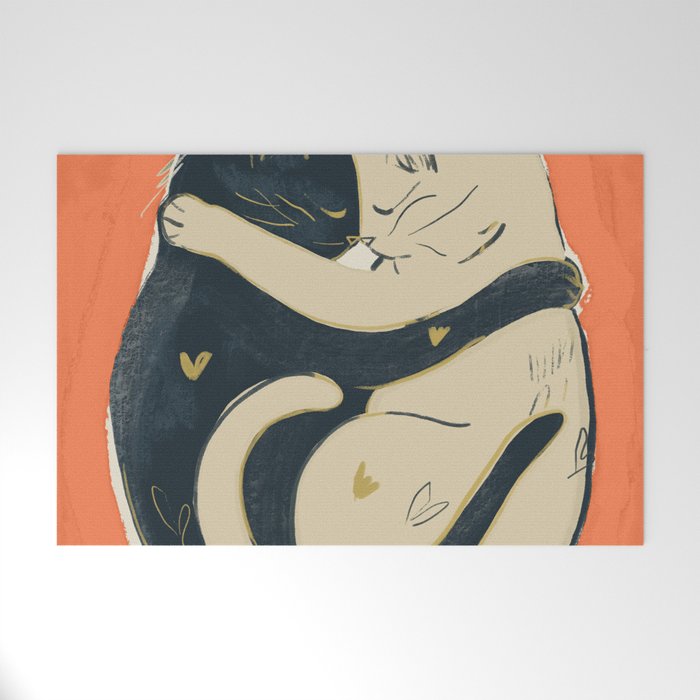Cats In Love 5 Welcome Mat Gallery Image 1