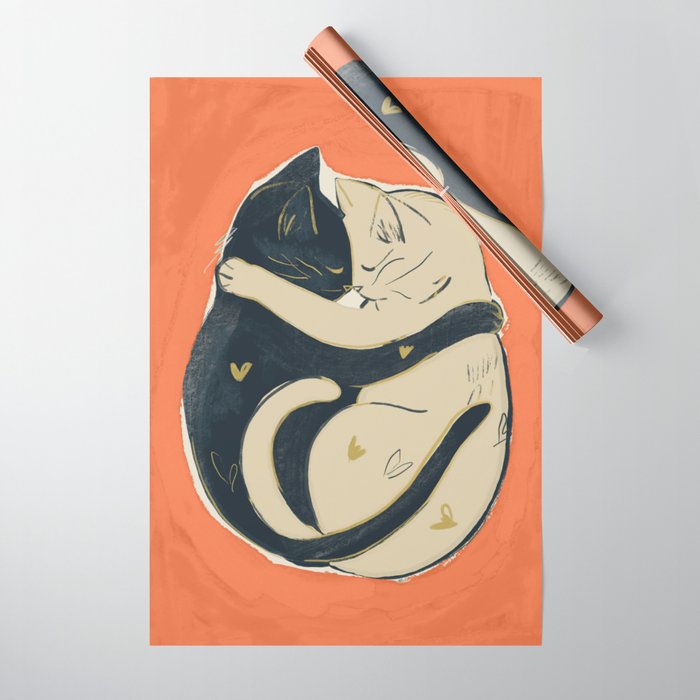 Cats In Love 5 Wrapping Paper Gallery Image 1