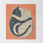 Cats In Love 5 Throw Blanket Gallery Image 2