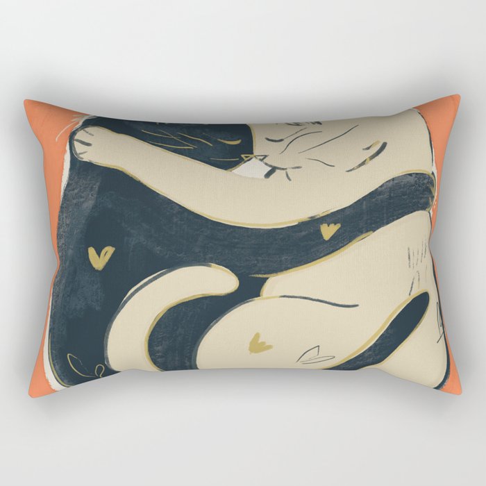 Cats In Love 5 Rectangular Pillow Gallery Image 2