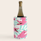 Alligator Collection - Pink & Turquoise Palette Wine Chiller Gallery Image 3