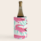 Alligator Collection - Pink & Turquoise Palette Wine Chiller Gallery Image 1