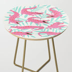 Alligator Collection - Pink & Turquoise Palette Side Table Gallery Image 2