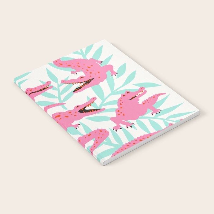 Alligator Collection - Pink & Turquoise Palette Notebook Gallery Image 2