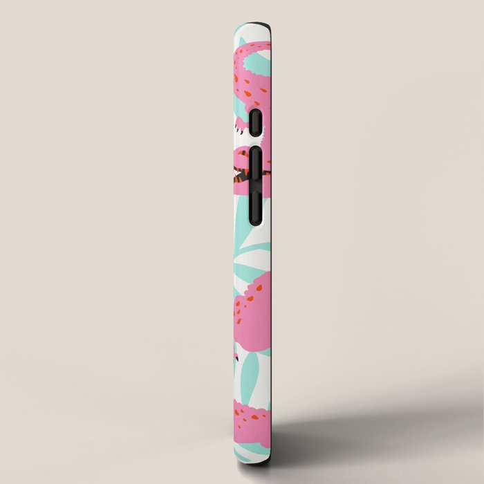 Alligator Collection - Pink & Turquoise Palette iPhone Case Gallery Image 2