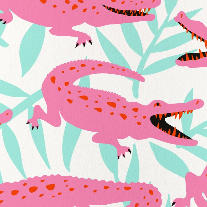 Alligator Collection - Pink & Turquoise Palette Coffee Mug Gallery Image 2