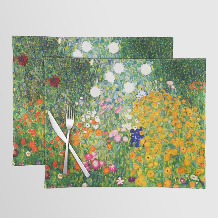 Gustav Klimt "Flower garden" Placemat Gallery Image 1