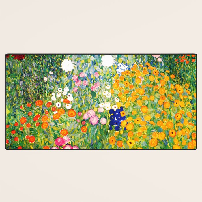 Gustav Klimt "Flower garden" Desk Mat Gallery Image 3