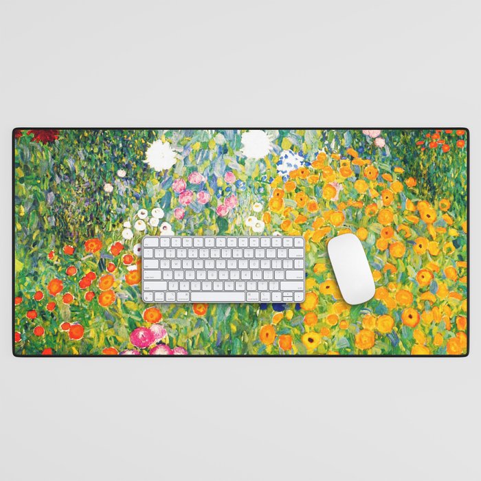 Gustav Klimt "Flower garden" Desk Mat Gallery Image 1
