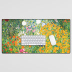 Gustav Klimt "Flower garden" Desk Mat Gallery Image 1