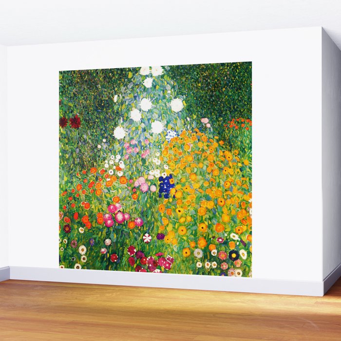 Gustav Klimt "Flower garden" Wall Mural Gallery Image 2