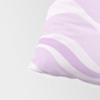 Modern Retro Liquid Swirl Abstract in Light Lilac Pillow Sham Gallery Image 4